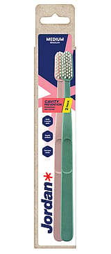 Jordan Tandbørste Clean Smile Care Medium 2 pk
