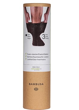 BAMBUSA Loose-fit strømper 3-Pak Sort 37-46
