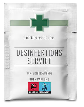 Matas Medicare Desinfektionsservietter - 85% 20 stk