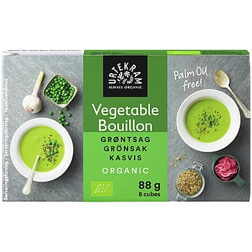 Urtekram Boullion m. grøntsager Ø 8 stk. á 11 g