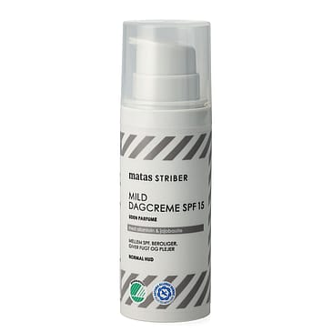 Matas Striber Mild Dagcreme SPF 15 til Normal Hud Uden Parfume 50 ml