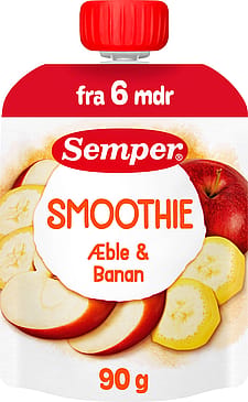 Semper Smoothie Æble & Jordbær 90 g