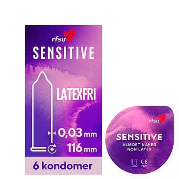 RFSU Kondomer Sensitive Latex-fri 6 stk