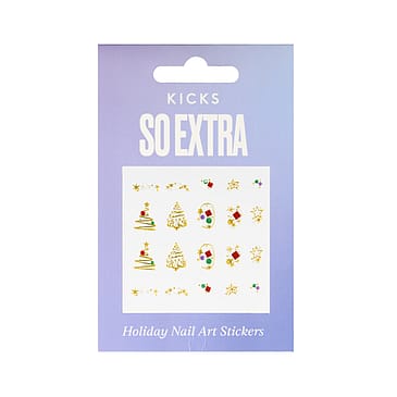 KICKS Beauty So Extra - Holiday Nail Art Stickers Xmas