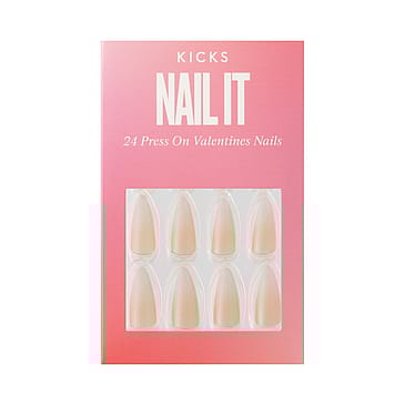 KICKS Beauty Press On Nails Valentines French