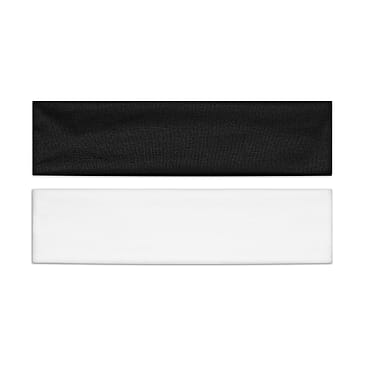 KICKS Beauty Elastic Headband Black & White 2-pack