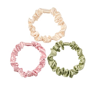 KICKS Beauty Slim Scrunchies 3-pack Pastel