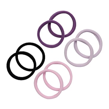 KICKS Beauty Soft Rolled Ties 8-pack Purple