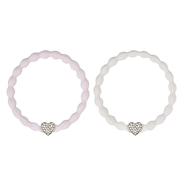 KICKS Beauty Bubble Hair Tie Pink and White Mix 2 pcs