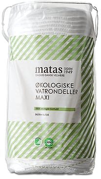 Matas Striber Økologiske Vatrondeller Maxi 40 stk.