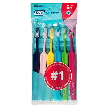 TePe Select™ Extra Soft Tandbørste 6-pak