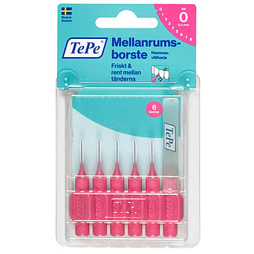TePe® Mellemrumsbørste Original 0,4mm Lyserød 6 stk