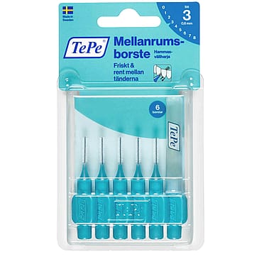 TePe® Mellemrumsbørste Original 0,6mm Blå 6 stk