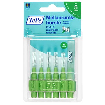 TePe® Mellemrumsbørste Original 0,8mm Grøn 6 stk
