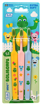 TePe Mini™ Bolibompa Extra Soft Tandbørste 3-pak