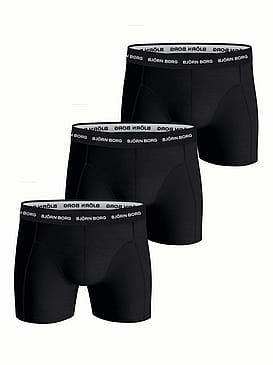 Björn Borg Cotton Stretch Boxer 3 Pak Sort XL
