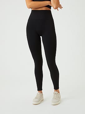 Björn Borg Studio Seamless Rib Tights Black XS Black XS