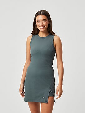 Björn Borg Ace Rib Dress Green XS