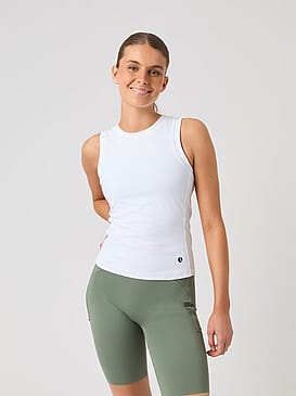 Björn Borg Ace Pocket Ribbed Tank Top Brilliant White S