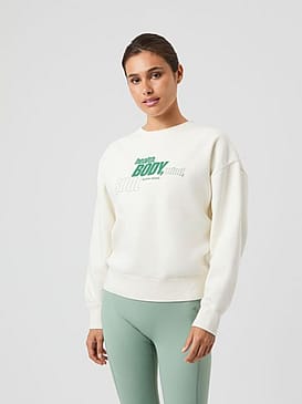 Björn Borg Borg Boyfriend Sweatshirt Cannoli Cream M