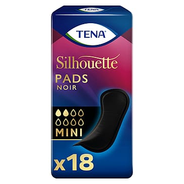 Tena Silhouette Pads Noir Bind Mini