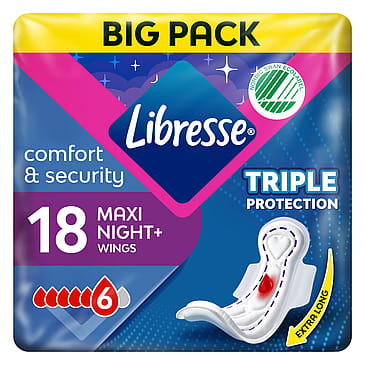 Libresse Maxi Night Wing 18 stk