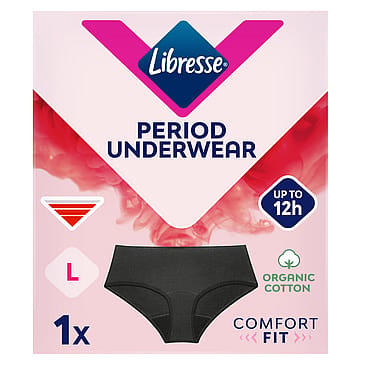 Libresse Menstruationstrusser Hipster Sort L
