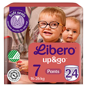 Libero Up&Go Bukseble Str. 7, 16-26 kg - 24 stk
