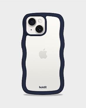 Holdit Wavy Case iPhone 16e/15/14/13 Midnight Blue