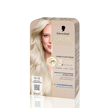 Schwarzkopf Creme Supreme Caring Color Creme 11-11 Ultra Light Titanium Blonde