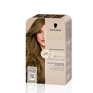 Schwarzkopf Creme Supreme Caring Color Creme 7-0 Natural Dark Blonde