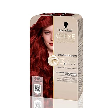 Schwarzkopf Creme Supreme Caring Color Creme 6-88 Intensive Red