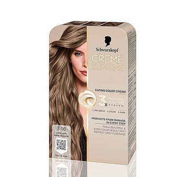 Schwarzkopf Creme Supreme Caring Color Creme 7-16 Cool Ash Dark Blonde