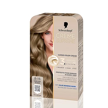 Schwarzkopf Creme Supreme Caring Color Creme 8-16 Cool Ash Blonde