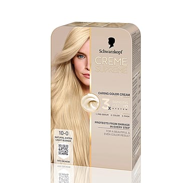 Schwarzkopf Creme Supreme Caring Color Creme 10-0 Natural Extra Light Blonde