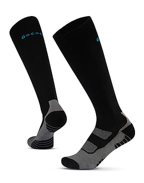 Gococo Compression Wool Strømpe Sort M (33-39 cm around calf)