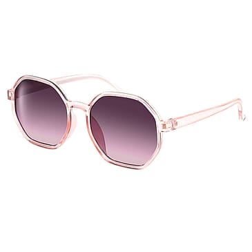 Minibrilla Solbrille Hilma Square Transparent Pink