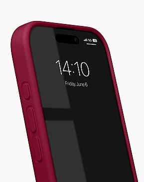 IDEAL OF SWEDEN Silicone Case MagSafe iPhone 17 Cranberry