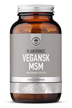Plantforce MSM Organisk Svovl Vegansk 200 kaps.