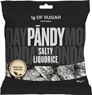 Pandy Salty Liquorice Sukkerfri 50 g