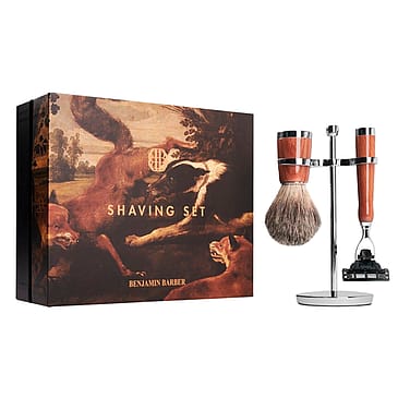 Benjamin Barber Classic 3-piece Shaving Set Wood Mach3
