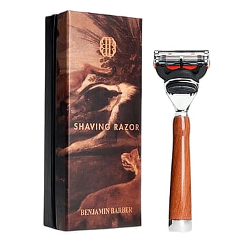 Benjamin Barber Classic Shaving Razor Fusion Wood