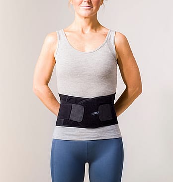 Swedish Posture Stabilize Lumbar Back Belt Black M