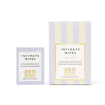 DeoDoc Intimate Wipes Violet Cotton 10 pcs