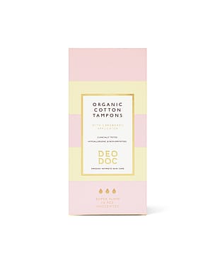 DeoDoc Organic Cotton Tampons With Applicator Super flow/ 14 stk.