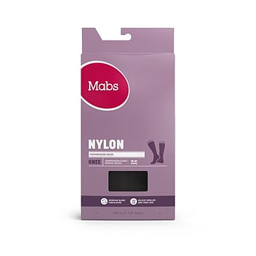 Mabs Nylon Knæstrømpe Sort M