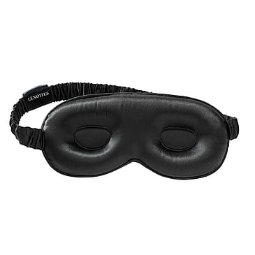 Lenoites Mulberry Silk Contour Sleep Mask Black