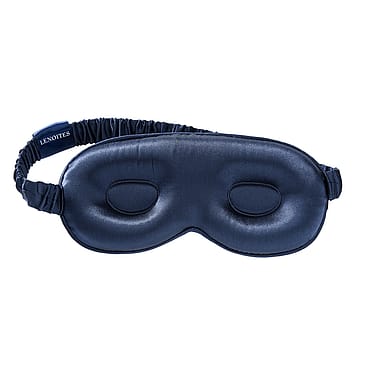 Lenoites Mulberry Silk Contour Sleep Mask Navy
