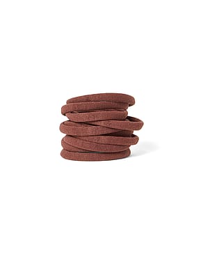 ByBarb Circular Collection Hair Tie Brown 10 pcs