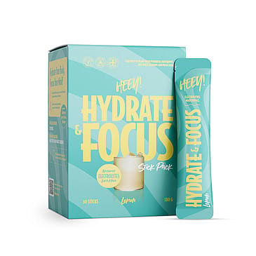 Heey! Hydrate & Focus Electrolytes + Lions Mane Lemon 30 x 6 g